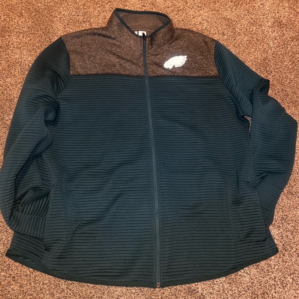 #815 Eagles zip up fleece jacket